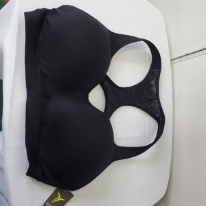 NWT OLD NAVY Active Black Razerback Sports Bra